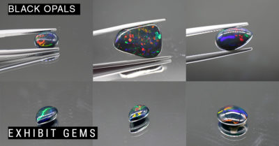 Polished Ethiopian black opal